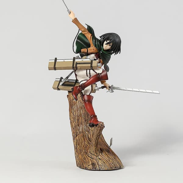 Attack On Titan Mikasa Levi Ackerman Renewal Package Ver. Samlerfigur Figur Model Statue 25cm no box