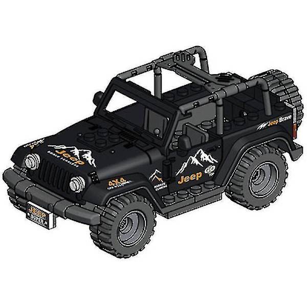 Military Building Blocks Series Black Swat And Off-road Vehicle Set Small Particles Children's Toys