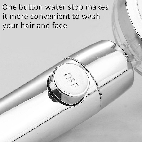 High-pressure Shower Head Water Saving Hand Spray Shower Bathroom Red