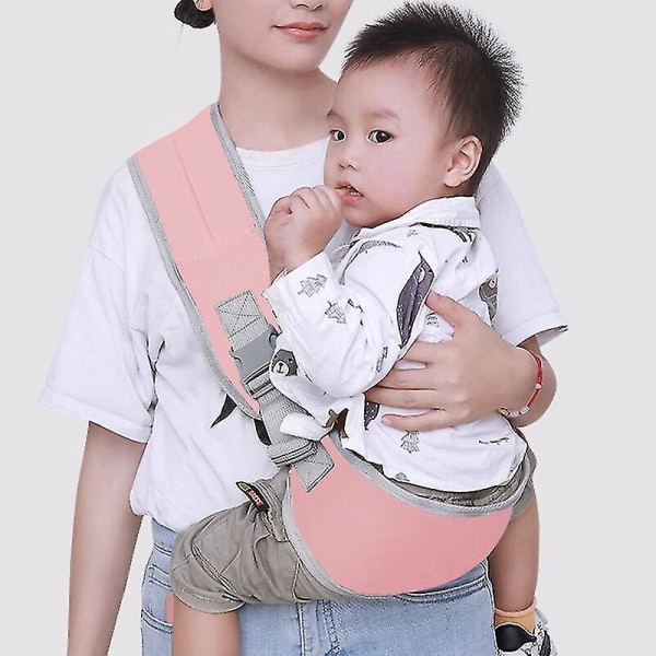Adjustable Baby Sling Wrap Baby Carrier Soft Wrap Sling For Newborns Baby Carrier Scarf Toddler Baby Sling Wrap Suspenders Pink