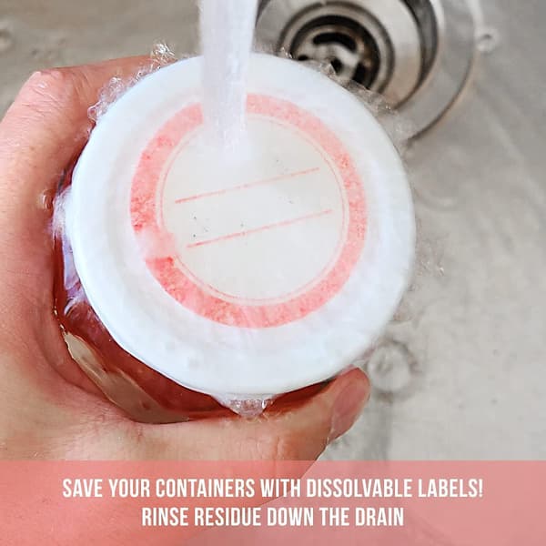 200pcs Dissolvable Canning Labels For Jars   2 Inch