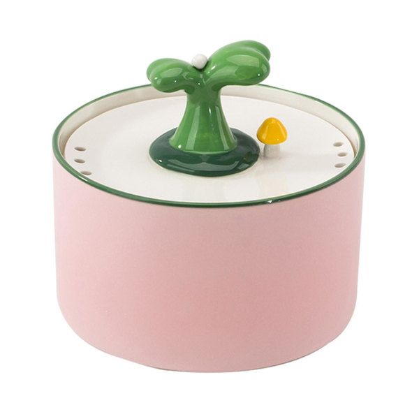 Ceramic Cat Water Dispenser Silent Automatic Pet Circulating Water