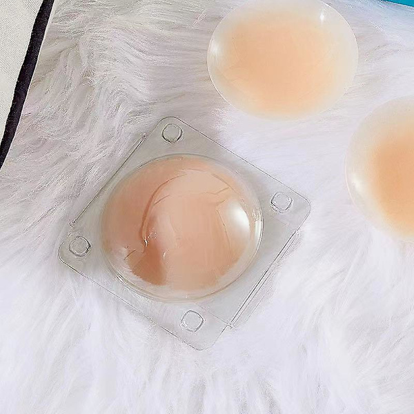 5 Pairs Of Silicone Nipple Masks, A Reusable Sticky Invisible Nipple Mask For Women