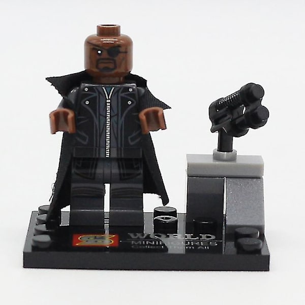8pcs Superhero Puzzle Assembled Building Block Minifigure Toy