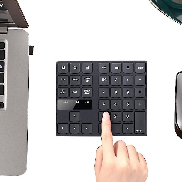 Numeric Keypad 35-keys Portable Usb Wireless Numeric Keypad Rechargeable Ultra-silent External Numeric Pad