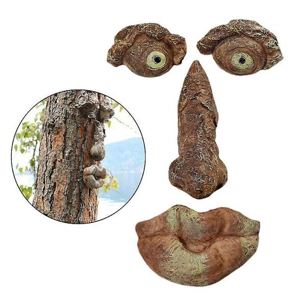 Tree Face Decor Old Man Tree Hugger Bark Ghost Face Garden Yard Art Decor Easter Creative Props C