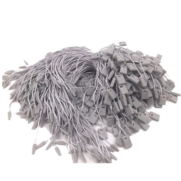 100pcs Nylon String Hang Tag Fasteners Grey 100 pcs