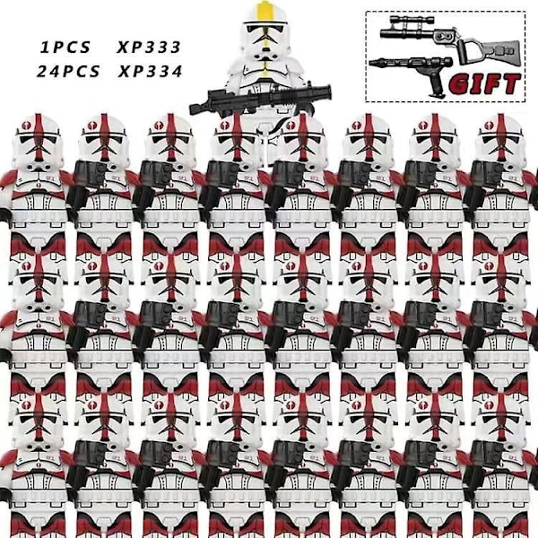 25 stk. Star Wars The 322/501st Legion Mandalorian Sith Trooper Clone Warrior Hjelm Minifigur Byggelegetøj Star Troopers-9