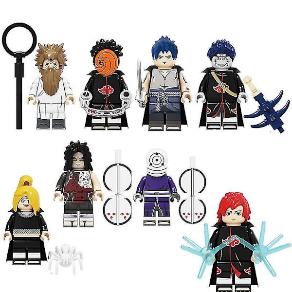 8pc Naruto Uzumaki Naruto Assembled Building Block Minifigure