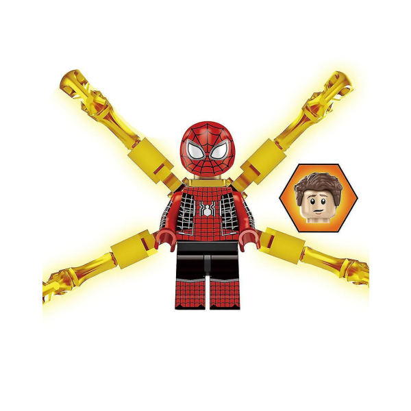 9pc Spiderman Puzzle Boy Small Particle Building Block Minifigure
