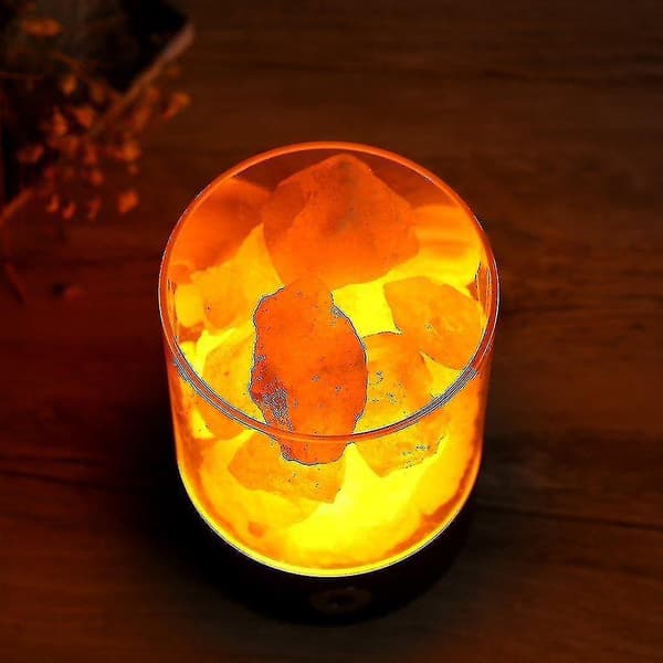 Lamper Saltlampe Himalaya Krystalsaltsten Lampe Sort