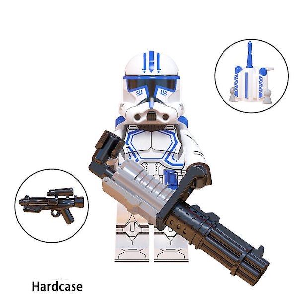 8pcs Children's Assembled Toys Echo Jesse Rex Minifigure Educational Building Blocks