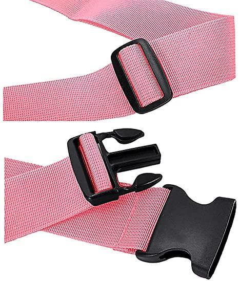 4-pak bagagestropper til kufferter, rejsestropper, tilbehør Pink