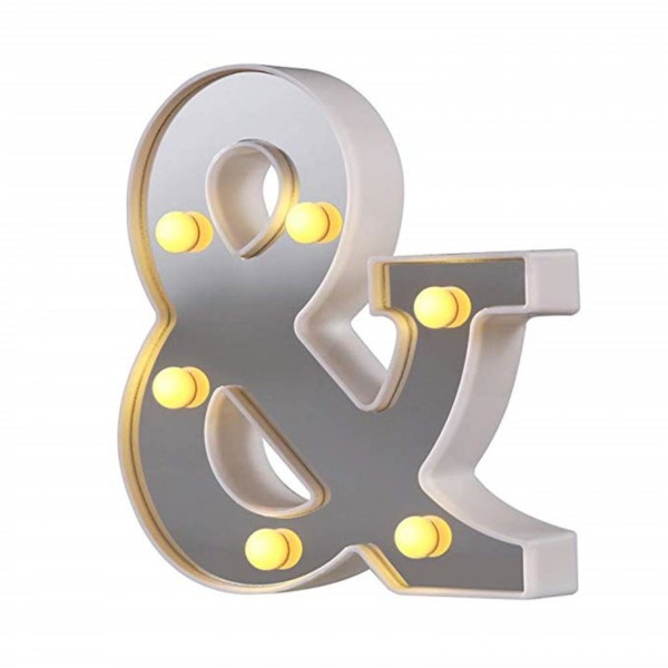 Led Marquee Letter Lights 26 Alphabet Light Up Letters Sign Perfect For Night Light Wedding Birthday Party Christmas Lamp Home Bar Decoration B09 Symbol