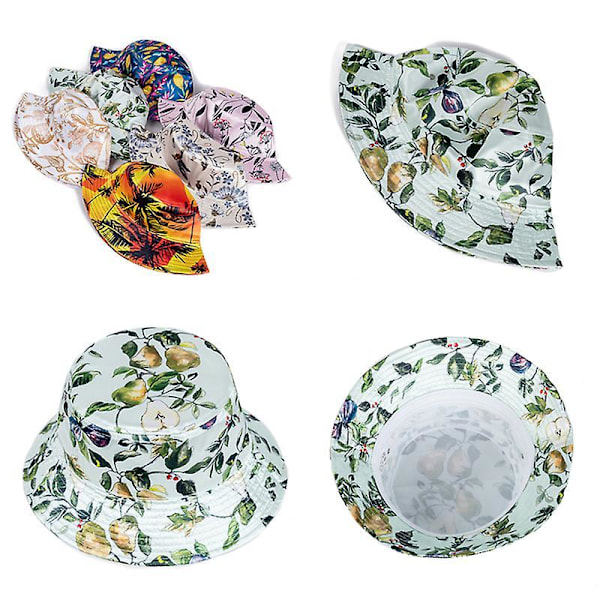 Ladies Tie Dye Hat Multicolor Irregular Print Bucket Hat Ladies Outdoor Street Summer Hat-style 12