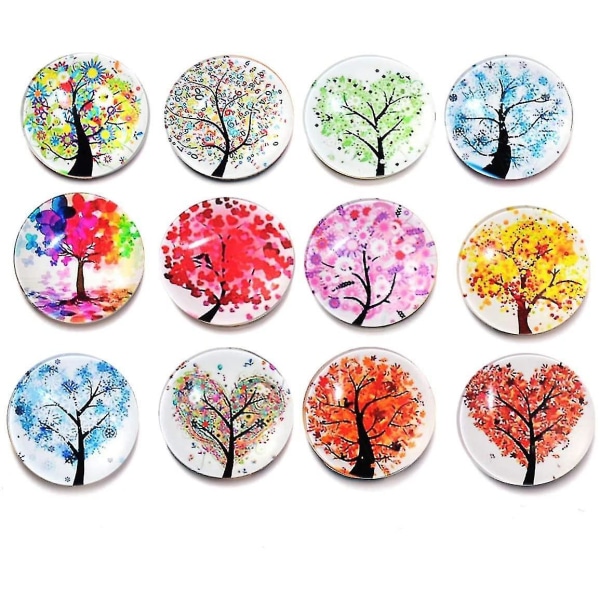 12 Pcs Fridge Magnets Glass Refrigerator Magnets Fridge Stickers Refrigerator Magnets Office Magnets Whiteboard Magnets For Kitchen Home Office (assor