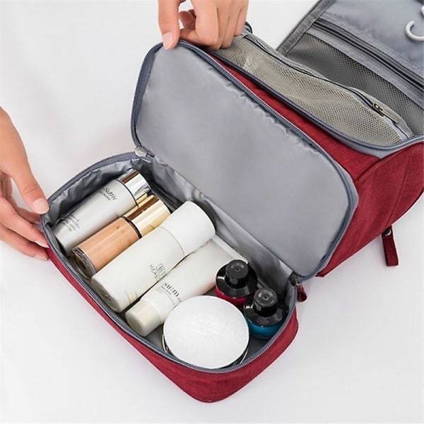 New Waterproof Oxford Travel Cosmetic Bags For Men And Women Portable Makeup Toiletry Bag Double Layer Organizer Beauty Bag Case
