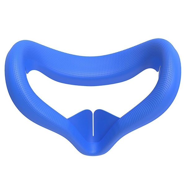 Silicone Helmet Eye Cover Front Face Pad For Oculus Quest 2 Vr Headset Blue