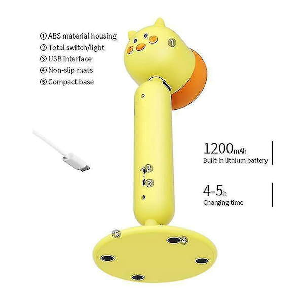 Table Lamp Mini Touch Desktop Night Light Led Work Light Dimming Light Usb Charging (Blue8094b)