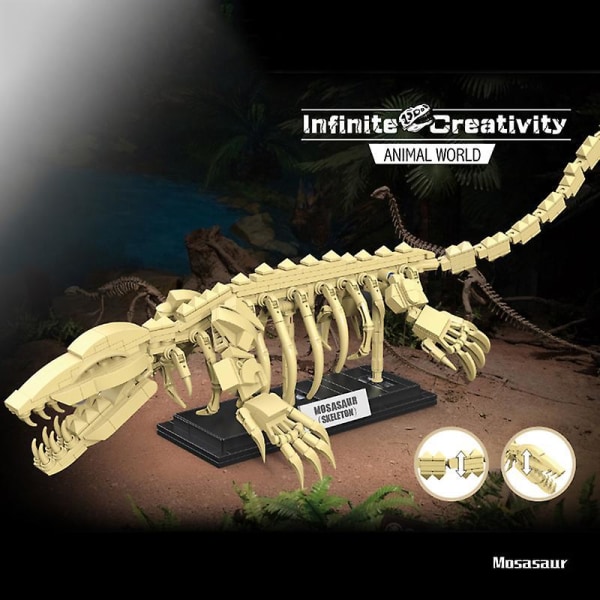 Jurassic Dinosaur Fossils Building Blocks T-rex Mosasaurus Triceratops Velociraptor Animal Toys Christmas Gifts Children Boyse No Original Box