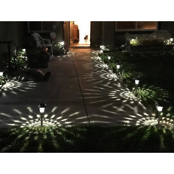 Solar Lawn Lamp Outdoor Solar Lawn Lamp Waterproof Stainless Steel Glass Led