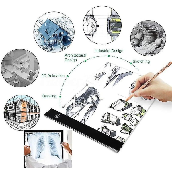 A4 Led Tracing Drawing Copy Board 3 Level Dimmable Kids Toys