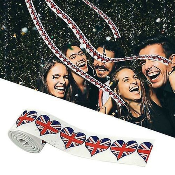 Union Jack Grosgrain Ribbon Best Of British Bunting Jubilee Width 38mm B