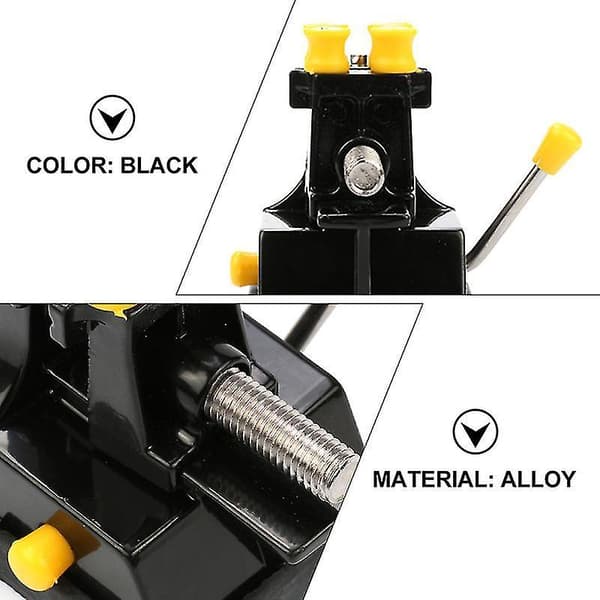 Table Vise Clamp For Walnut Jewelry Sculpture Alloy Parallel Table Vise