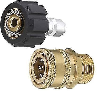 Pressure Washer Coupler Adapter, Quick Connect Fitting Kit, 3/8 To M22