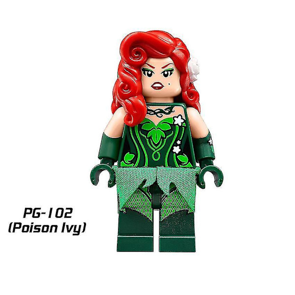 8pc Superhero Building Block Doll Educational Toy