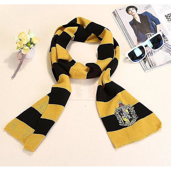 Caraele Harry Potter Poter 6pc Set Magic Wizard Cosplay Fancy Dress Cape Cloak Costume yellow 155CM