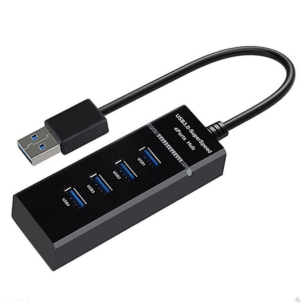 4-port Usb 3.0 Hub, Ultra-slim Data Usb Hub With 30cm Extended Cable