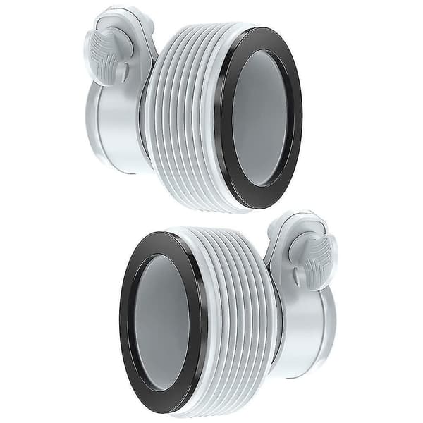 Intex Sett Med 2 Adaptere 32-38mm Lys Grå