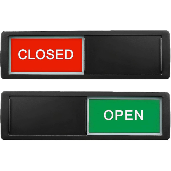 Open Closed Sign, Open Signs Privacy Slide Door Sign Indicator Silver-do not disturb sign