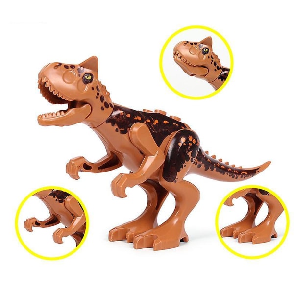 Jurassic Dinosaur Building Blocks 8pcs Tyrannosaurus, Nitrox, Styx, Children's Assembling Toy