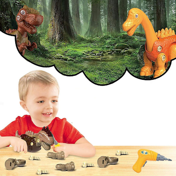 Take Apart Dinosaur Toys For Boys Building Toy Set Engineering Play Kit