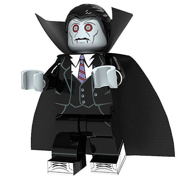 8pcs Halloween Pumpkin Man Witch Clown Vampire Children Assembled Building Block Minifigure Toy