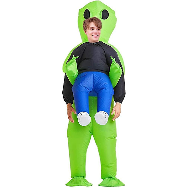 Inflatable Alien Costume For Adult  Funny Alien Kidnapping Halloween Costume (adult)