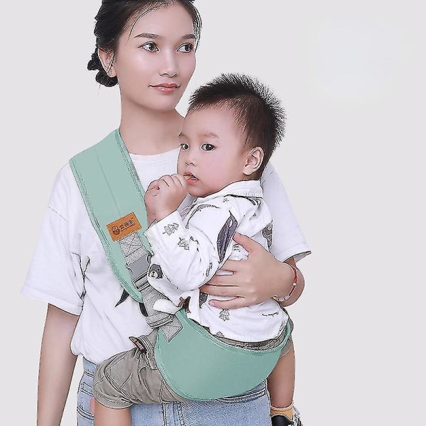 Adjustable Baby Sling Wrap Baby Carrier Soft Wrap Sling For Newborns Baby Carrier Scarf Toddler Baby Sling Wrap Suspenders Green