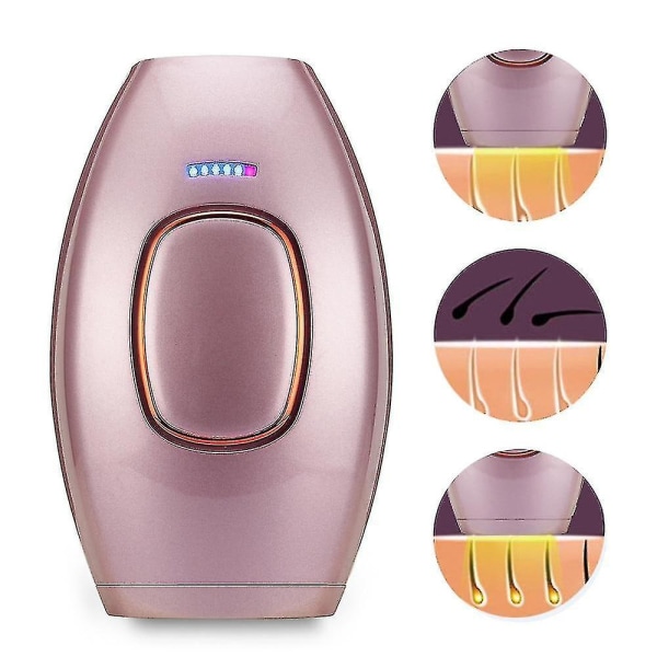 Ipl Hair Removal Laser Hair Removal Device 300000 Flash Shaving And Hair Removal, Permanent Hair Removal Device Female Painless Light Hair pink
