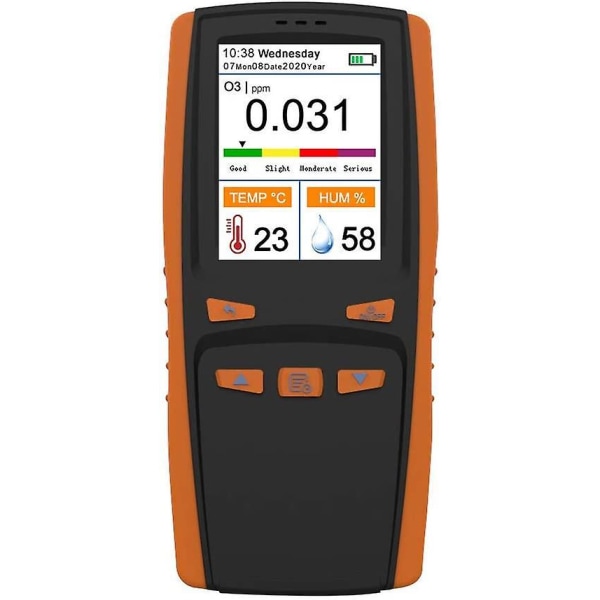 Portable Ozone Analyzer Multifunctional O3 Ozone Meter Air Detector Smart Sensor Ozone Meter Air Quality Pollution Monitor