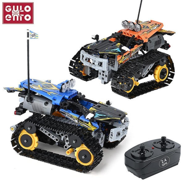 Technical Rc Tracked Stunt Racer Model App Control Building Blocks Electric Racing Car Bricks Children Toys Gifts For Kids Boysrc Tracked Car