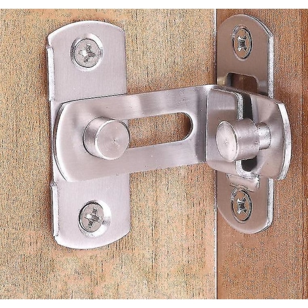 Stainless Steel 90 Degree Sliding Door Hasp Latch Locks -security Tools Small