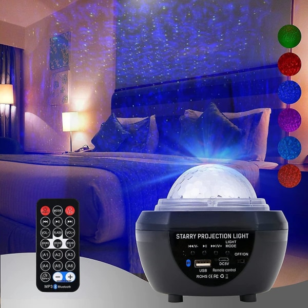 Star Galaxy Projector  Premium Projector Lights  360-degree Projector For Bedroom With Built-in Bluetooth Speaker  Remote Control Included B091-1