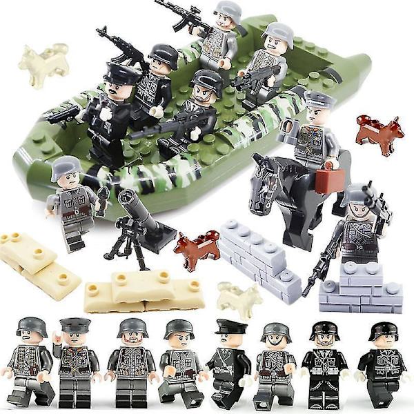 Military Building Blocks Set Small Particles Assembled Building Blocks Minifigure Boy Children's Toys