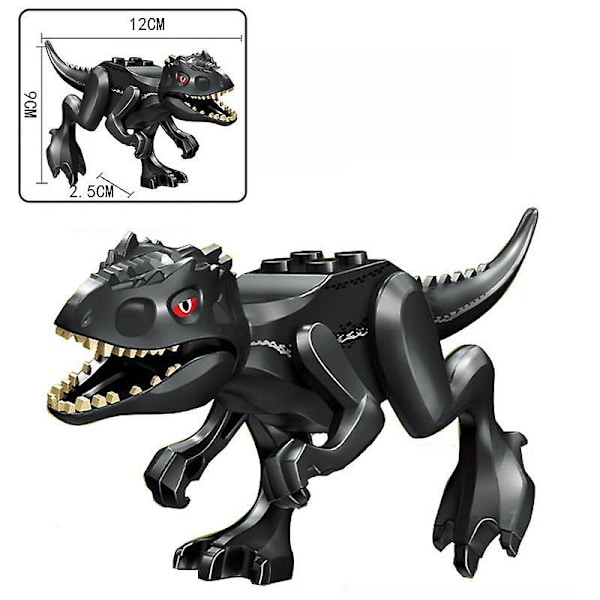 Jurassic Dinosaur Building Blocks Stegosaurus Spinosaurus Brontosaurus Assembled Toys 8pcs