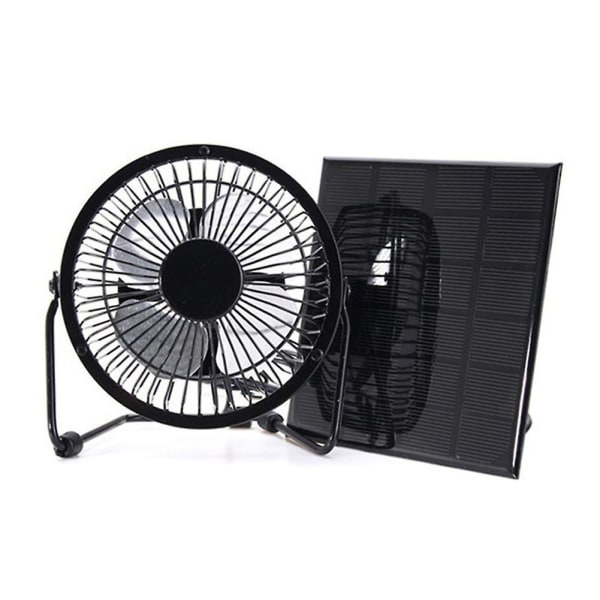 4/6/8 Inch Usb Solar Panel Powered Fan Portable For Outdoor Home Cooling Ventilation 4inch