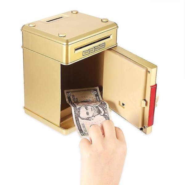Electronic Piggy Bank Safe Box Money Boxes For Children Digital Coins Cash Saving Safe Pink