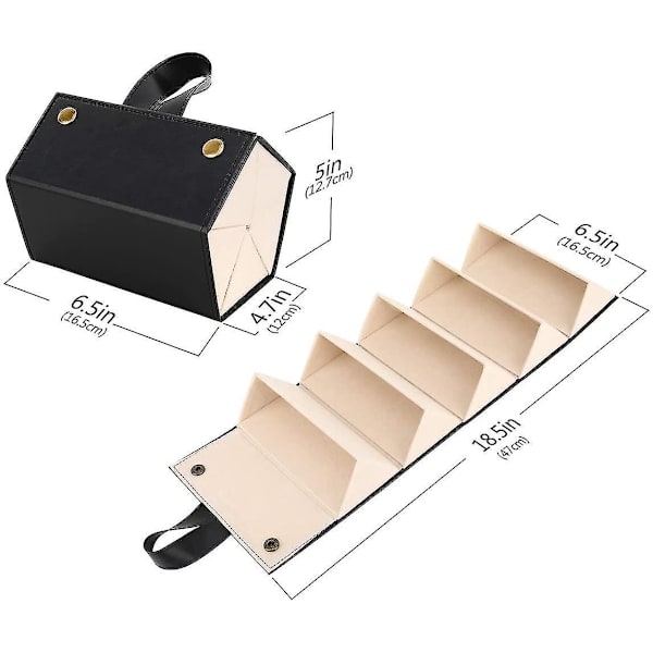 Sunglasses Organizer With 5 Slots, Travel Glasses Case Storage Portable Sunglasses Storage Case