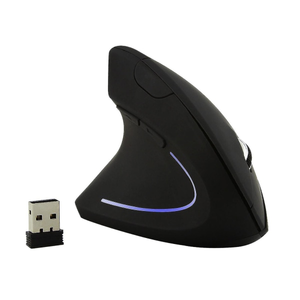 Usb Mouse Play Play 1600dpi 2.4ghz Wireless Vertical Ergonomic Pc Mouse For Left-hander C